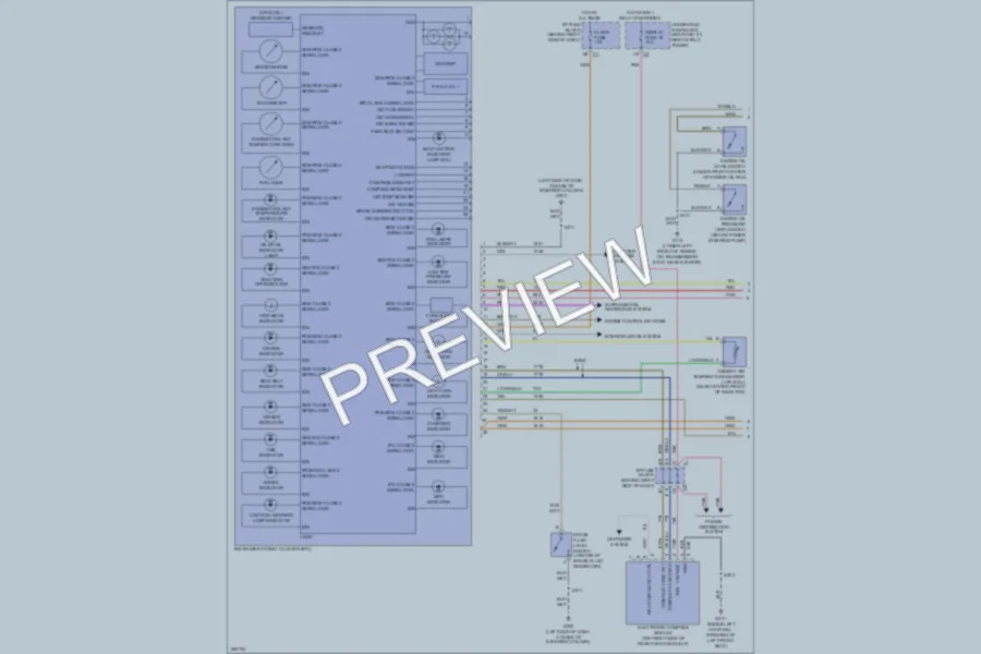 2007 Buick Allure Instrument Cluster wiring diagram preview