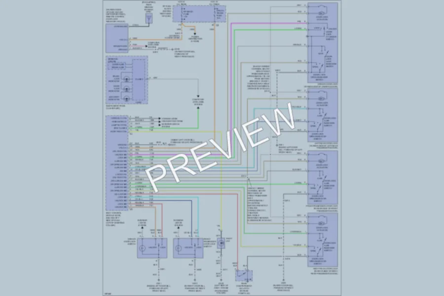 2007 Buick Allure Power Door Locks wiring diagram preview