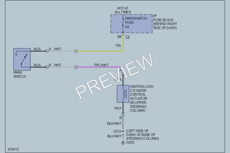 2007 Buick Allure Shift Interlock wiring diagram preview