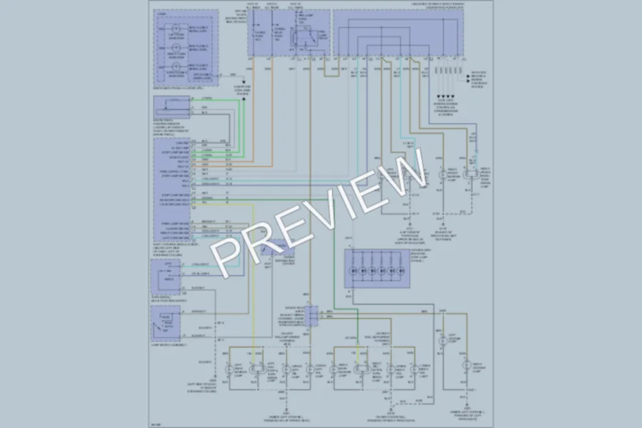 2007 Buick LaCrosse Exterior Lights wiring diagram preview