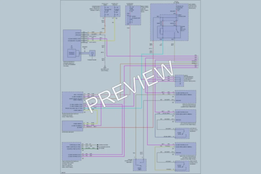 2007 Cadillac CTS Anti Theft wiring diagram preview