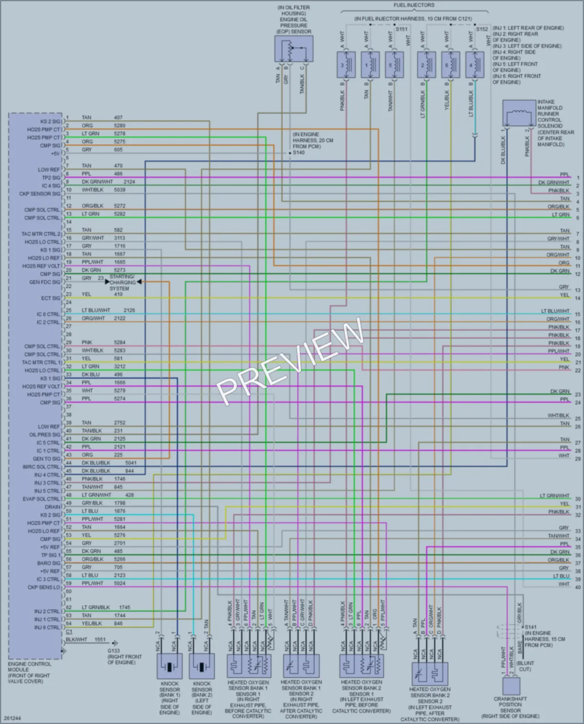 2007 Cadillac CTS Engine Performance wiring diagram preview