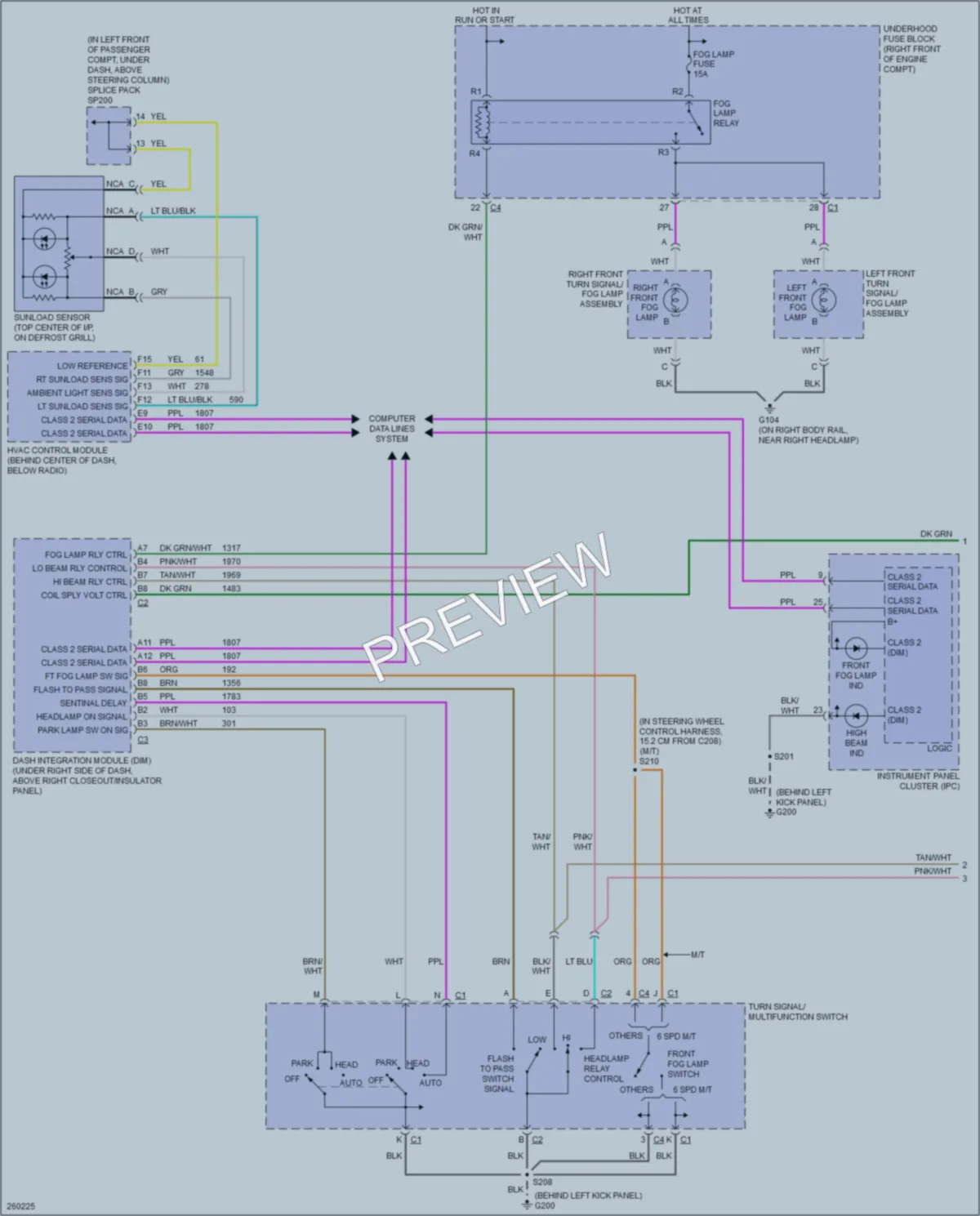 2007 Cadillac CTS Headlights wiring diagram preview
