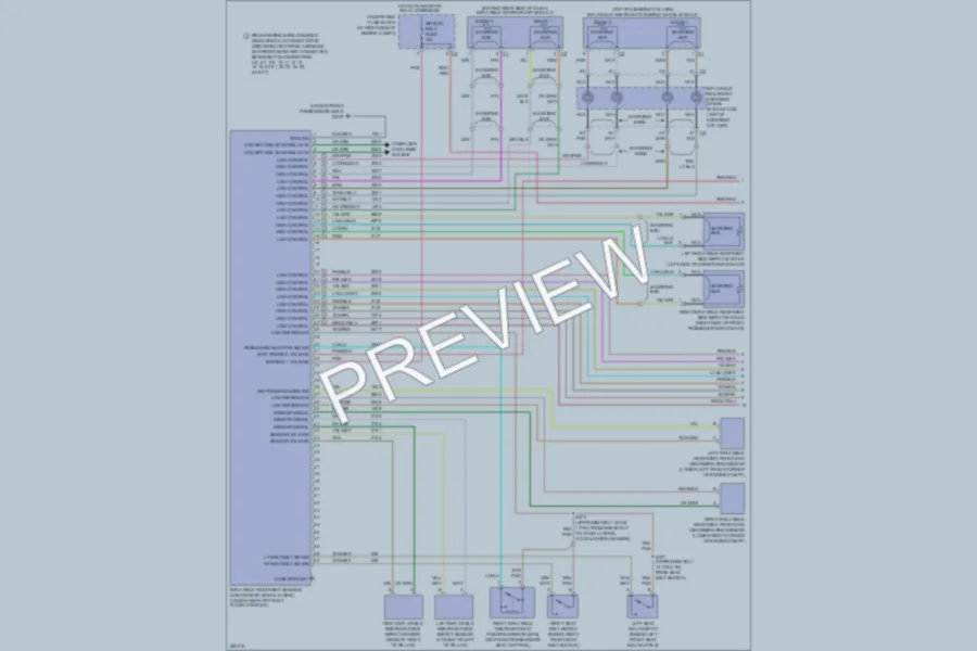 2007 Cadillac DTS Supplemental Restraints wiring diagram preview