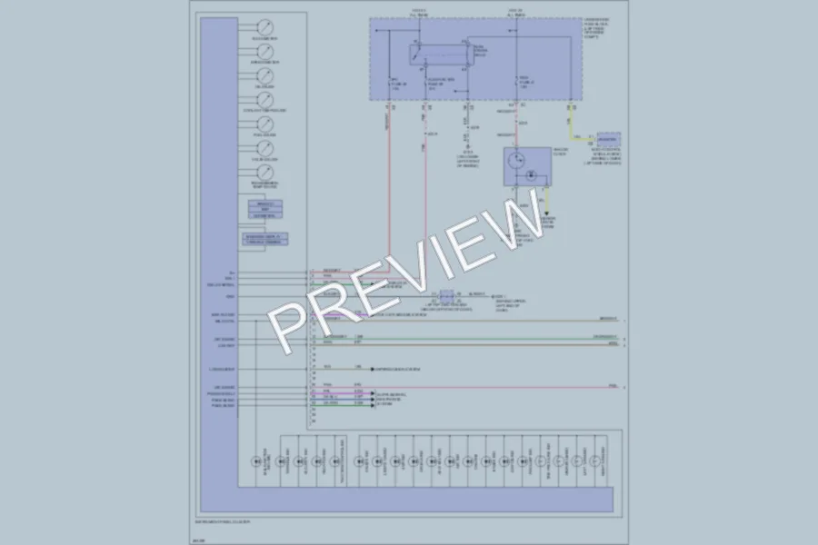 2007 Cadillac Escalade Instrument Cluster wiring diagram preview