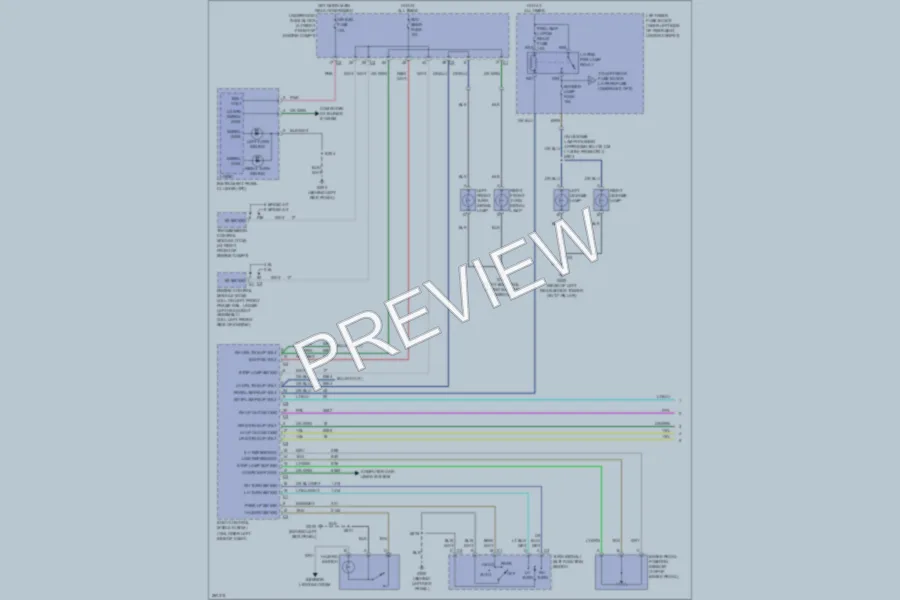 2007 Cadillac SRX Exterior Lights wiring diagram preview