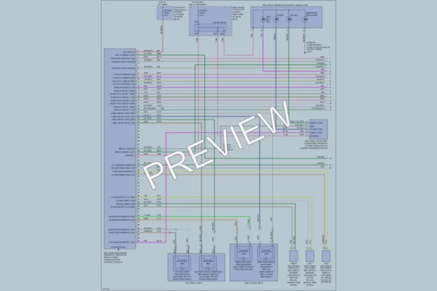 2007 Cadillac STSV Supplemental Restraints wiring diagram preview