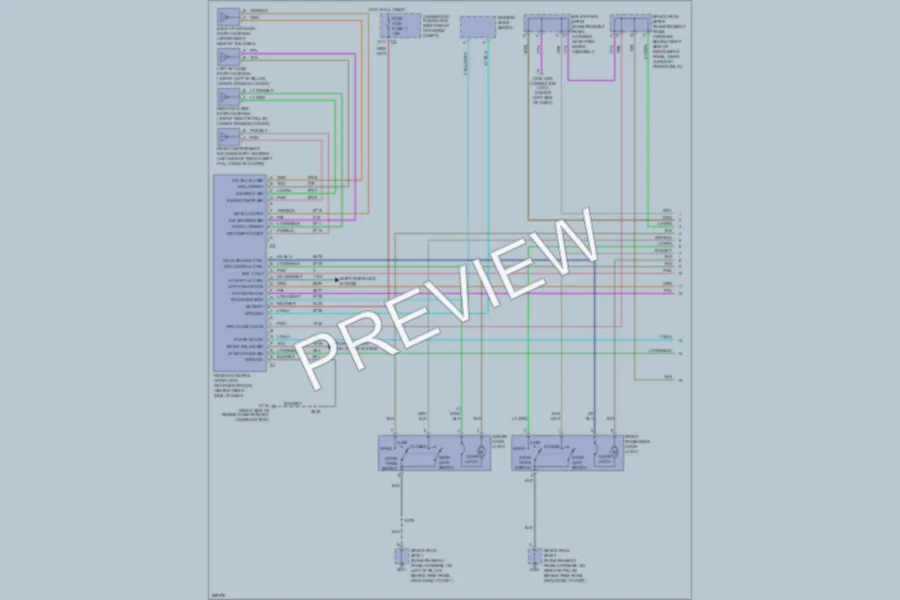 2007 Cadillac XLRV Anti Theft wiring diagram preview