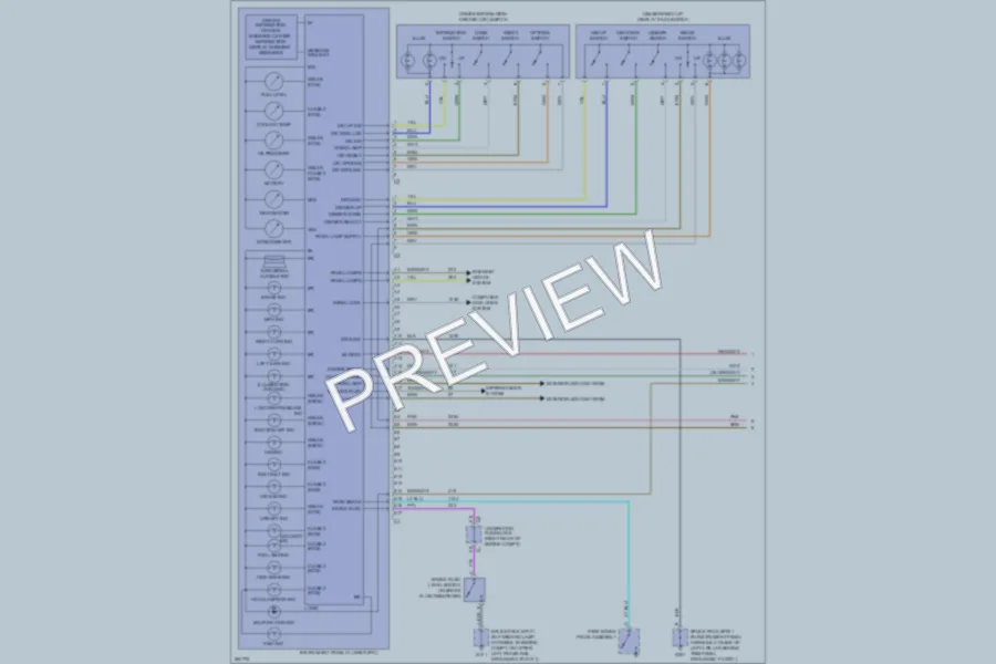 2007 Cadillac XLRV Instrument Cluster wiring diagram preview