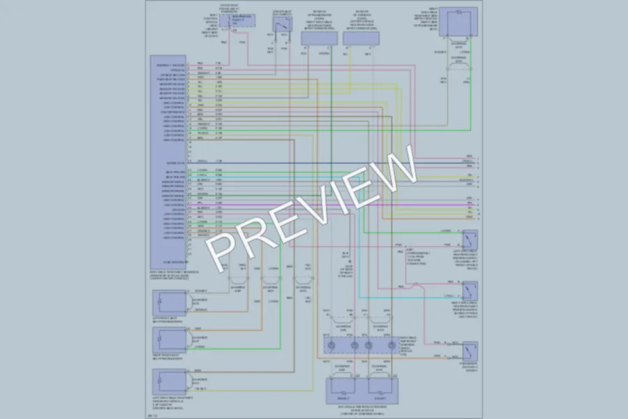 2007 Cadillac XLRV Supplemental Restraints wiring diagram preview