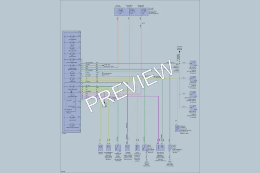 2007 Chevrolet Aveo5 Instrument Cluster wiring diagram preview