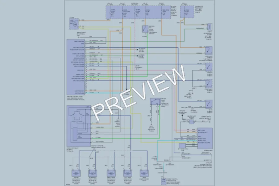 2007 Chevrolet Aveo5 Power Door Locks wiring diagram preview
