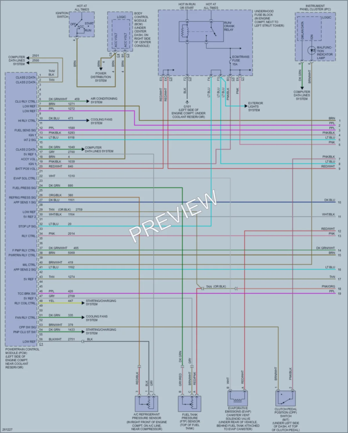 2007 Chevrolet Cobalt Engine Performance wiring diagram preview