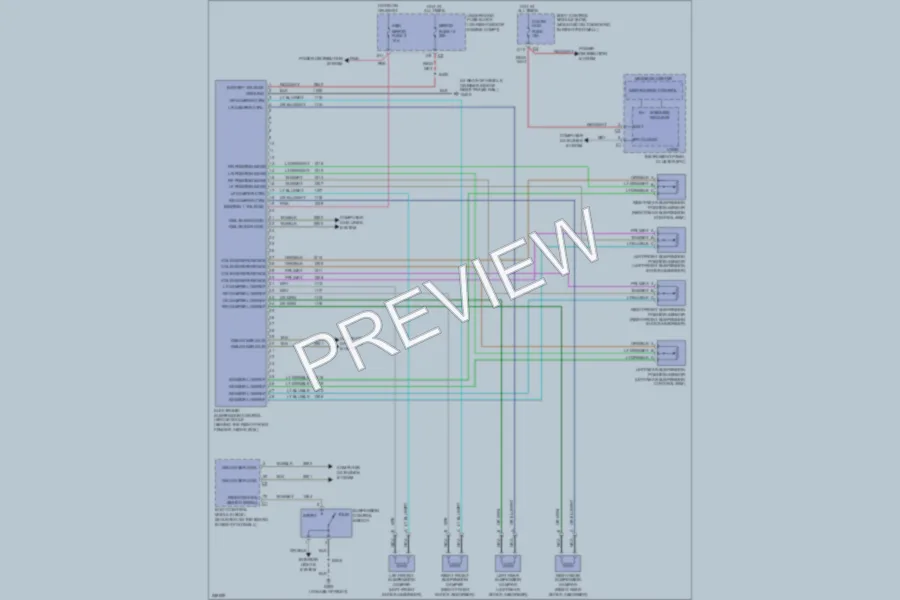 2007 Chevrolet Corvette Electronic Suspension wiring diagram preview
