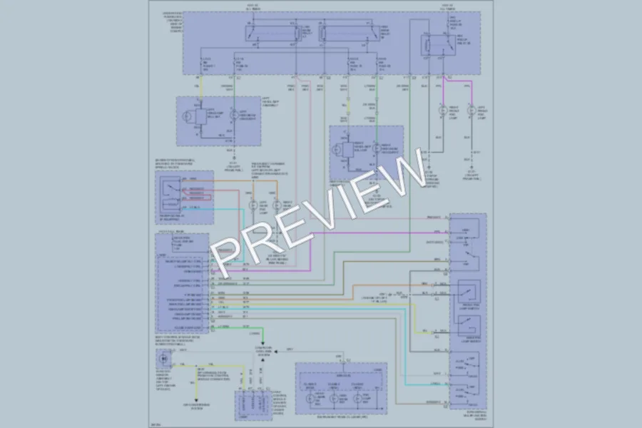 2007 Chevrolet Corvette Headlights wiring diagram preview
