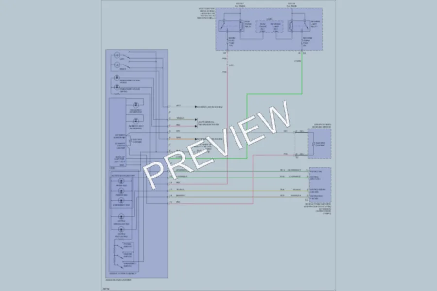 2007 Chevrolet Corvette Power Mirrors wiring diagram preview