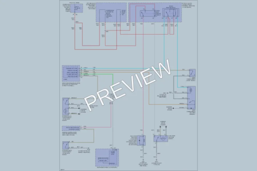 2007 Chevrolet Corvette Trunk Tailgate Fuel Door wiring diagram preview
