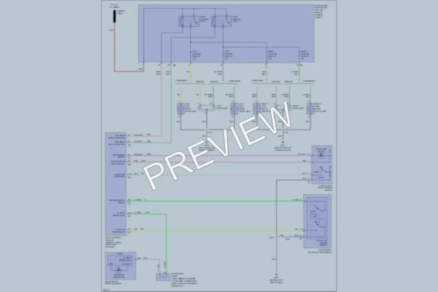 2007 Chevrolet G3500 Headlights wiring diagram preview