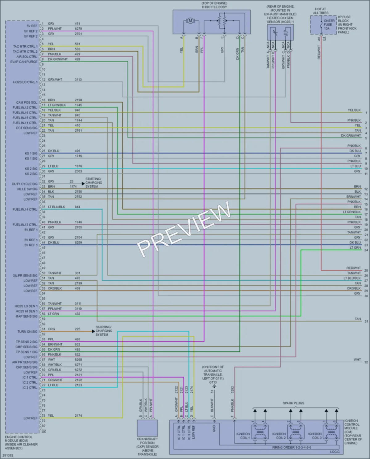 2007 Chevrolet Impala Engine Performance wiring diagram preview