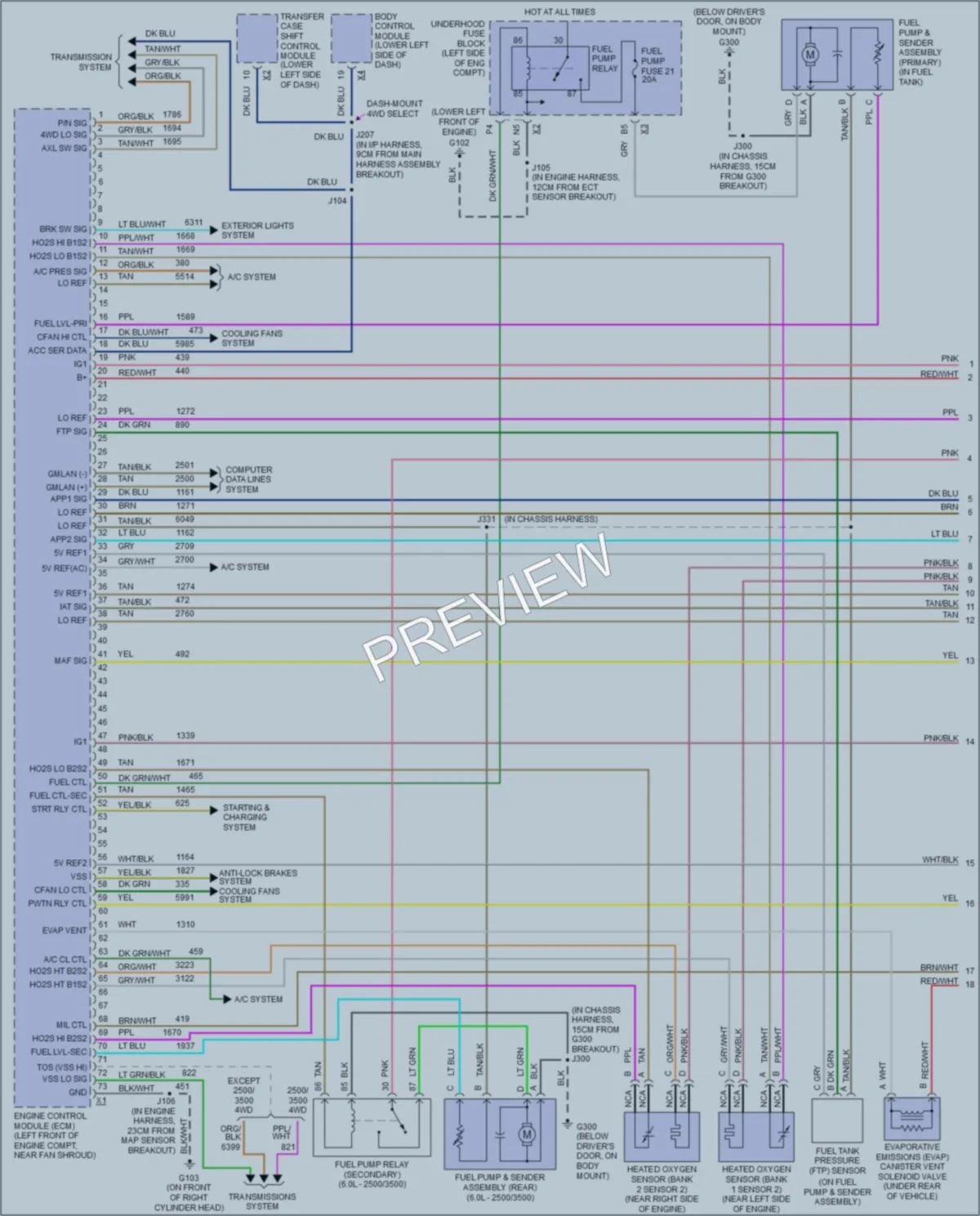 2007 Chevrolet 3500 Hd Engine Performance wiring diagram preview