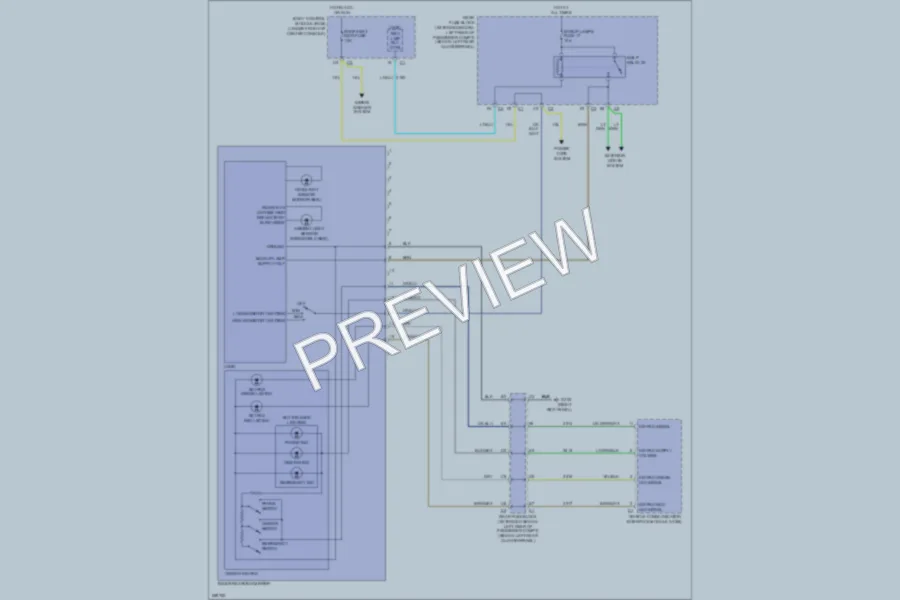 2007 Chevrolet Malibu Power Mirrors wiring diagram preview