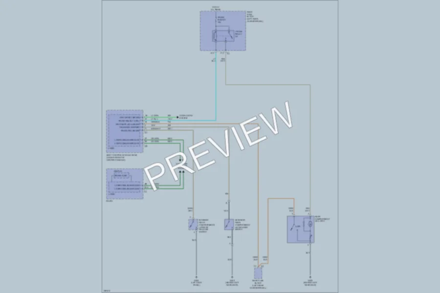 2007 Chevrolet Malibu Trunk Tailgate Fuel Door wiring diagram preview