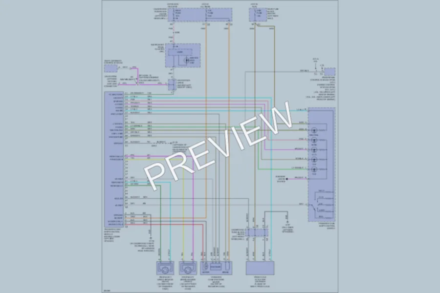 2007 Chevrolet TrailBlazer Transmission wiring diagram preview
