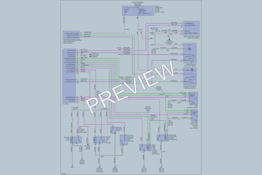 2007 Chrysler 300 Power Door Locks wiring diagram preview