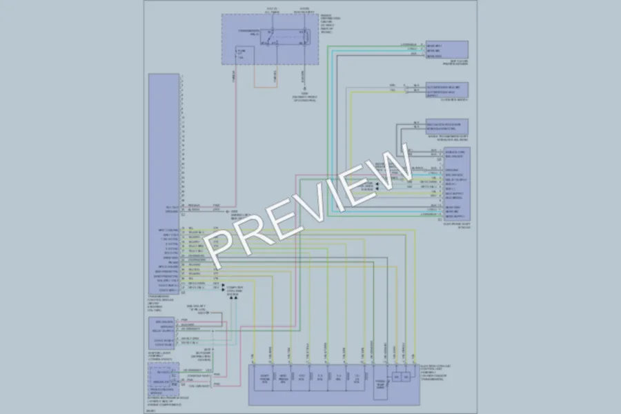 2007 Chrysler 300 Transmission wiring diagram preview