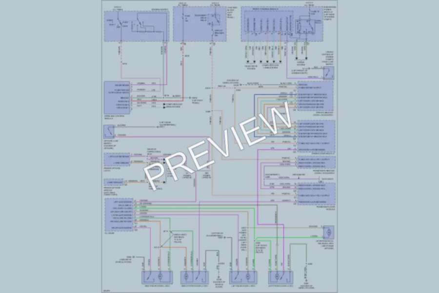 2007 Chrysler Aspen Power Door Locks wiring diagram preview