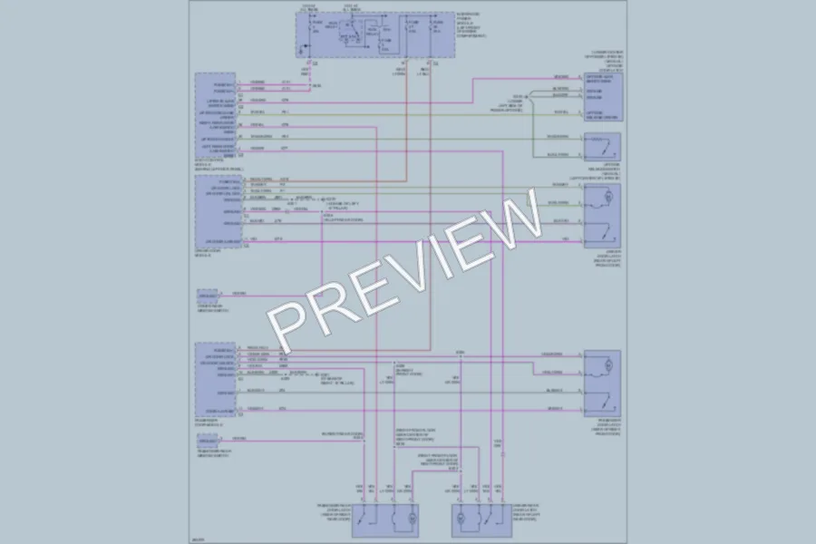 2007 Chrysler Pacifica Power Door Locks wiring diagram preview