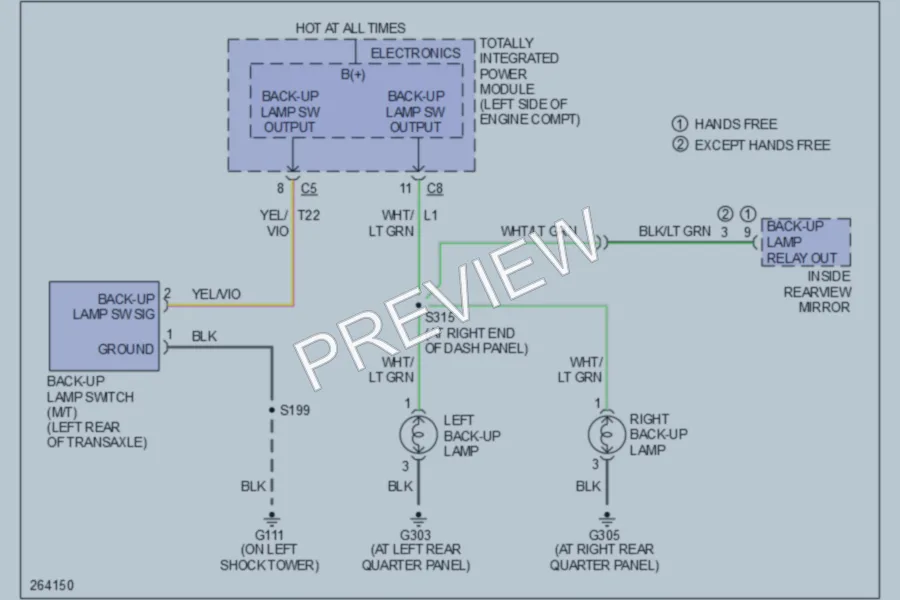 2007 Chrysler 4D Sedan Exterior Lights wiring diagram preview