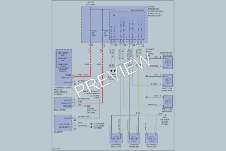 2007 Chrysler 4D Sedan Headlights wiring diagram preview