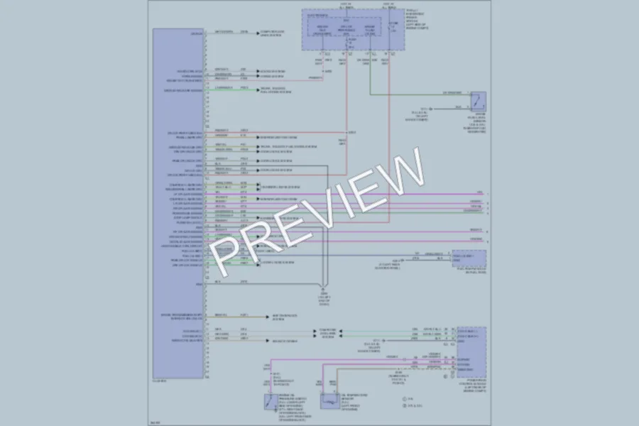 2007 Chrysler 4D Sedan Instrument Cluster wiring diagram preview