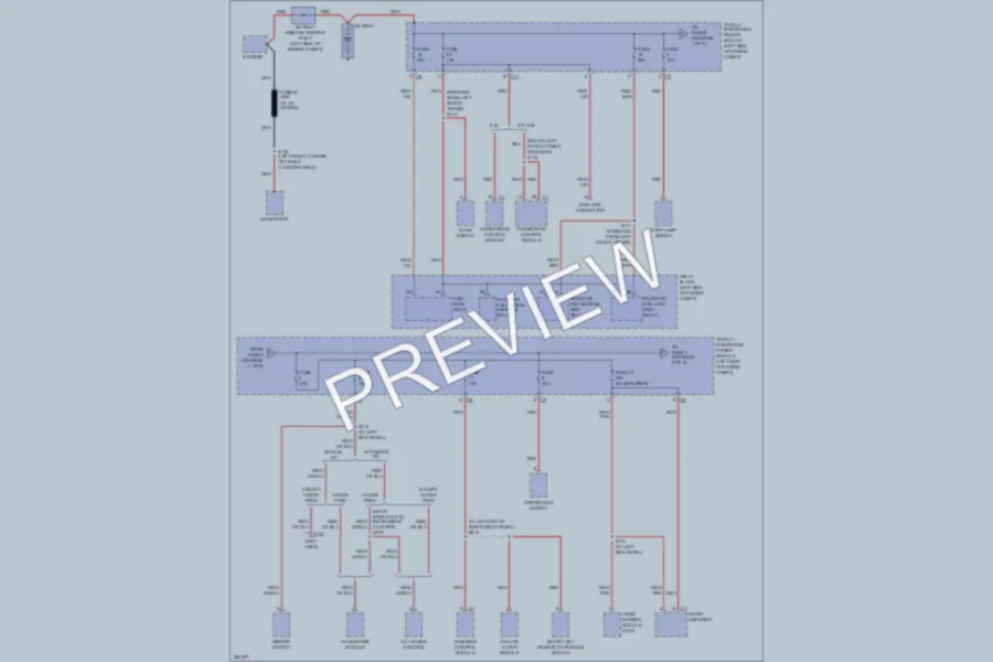2007 Chrysler 4D Sedan Power Distribution wiring diagram preview