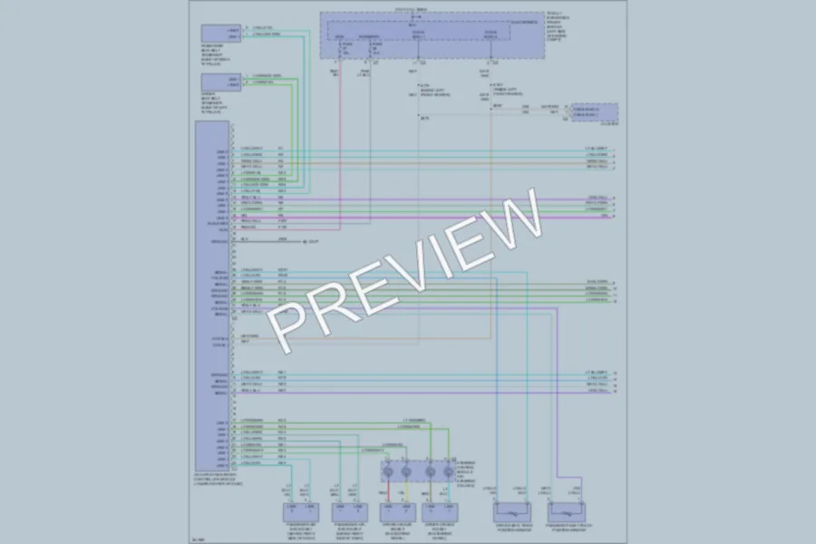 2007 Chrysler 4D Sedan Supplemental Restraints wiring diagram preview