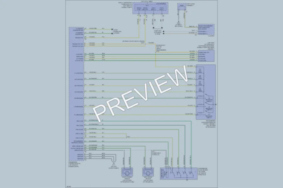 2007 Chrysler 4D Sedan Transmission wiring diagram preview