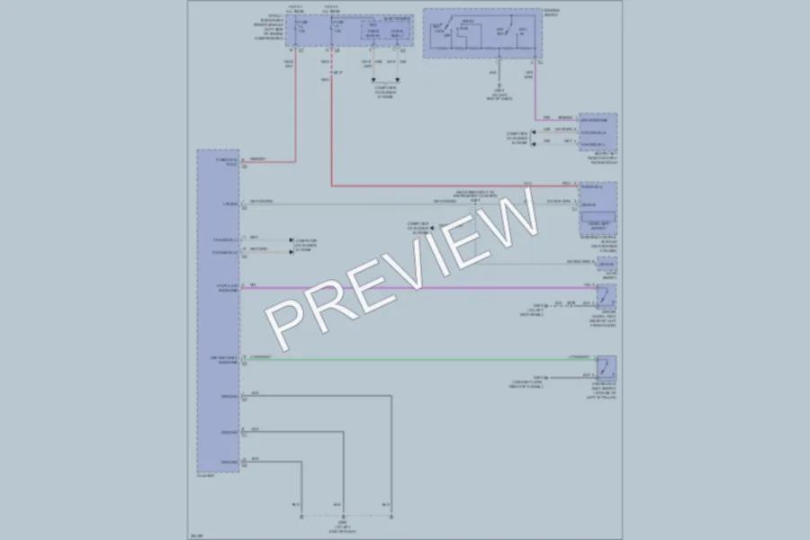 2007 Chrysler 4D Sedan Warning Systems wiring diagram preview
