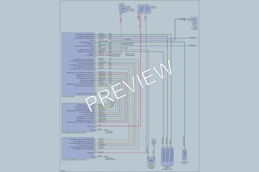 2007 Dodge 3500Sprinter Air Conditioning wiring diagram preview