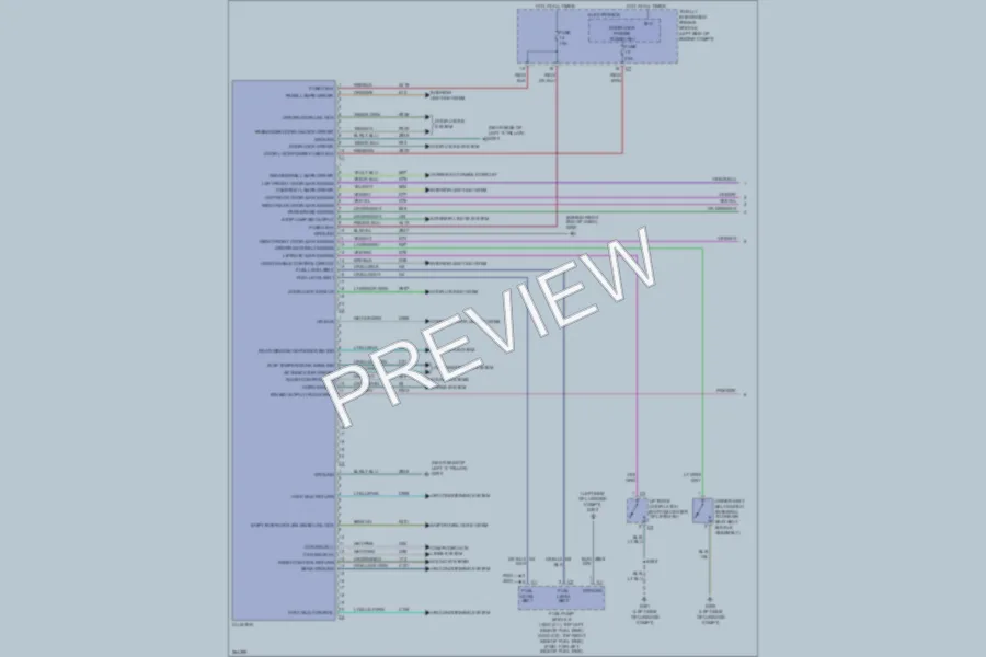 2007 Dodge Caliber Instrument Cluster wiring diagram preview