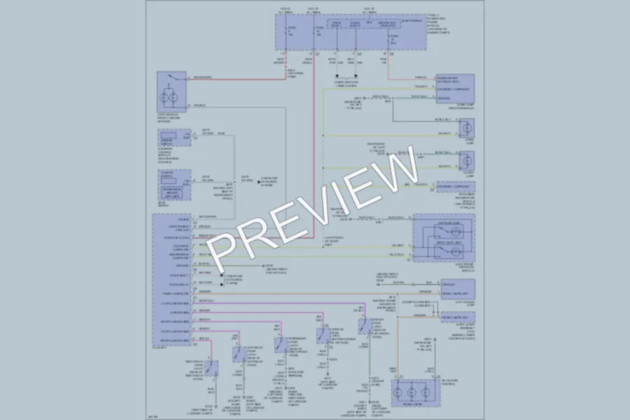2007 Dodge Caliber Interior Lights wiring diagram preview