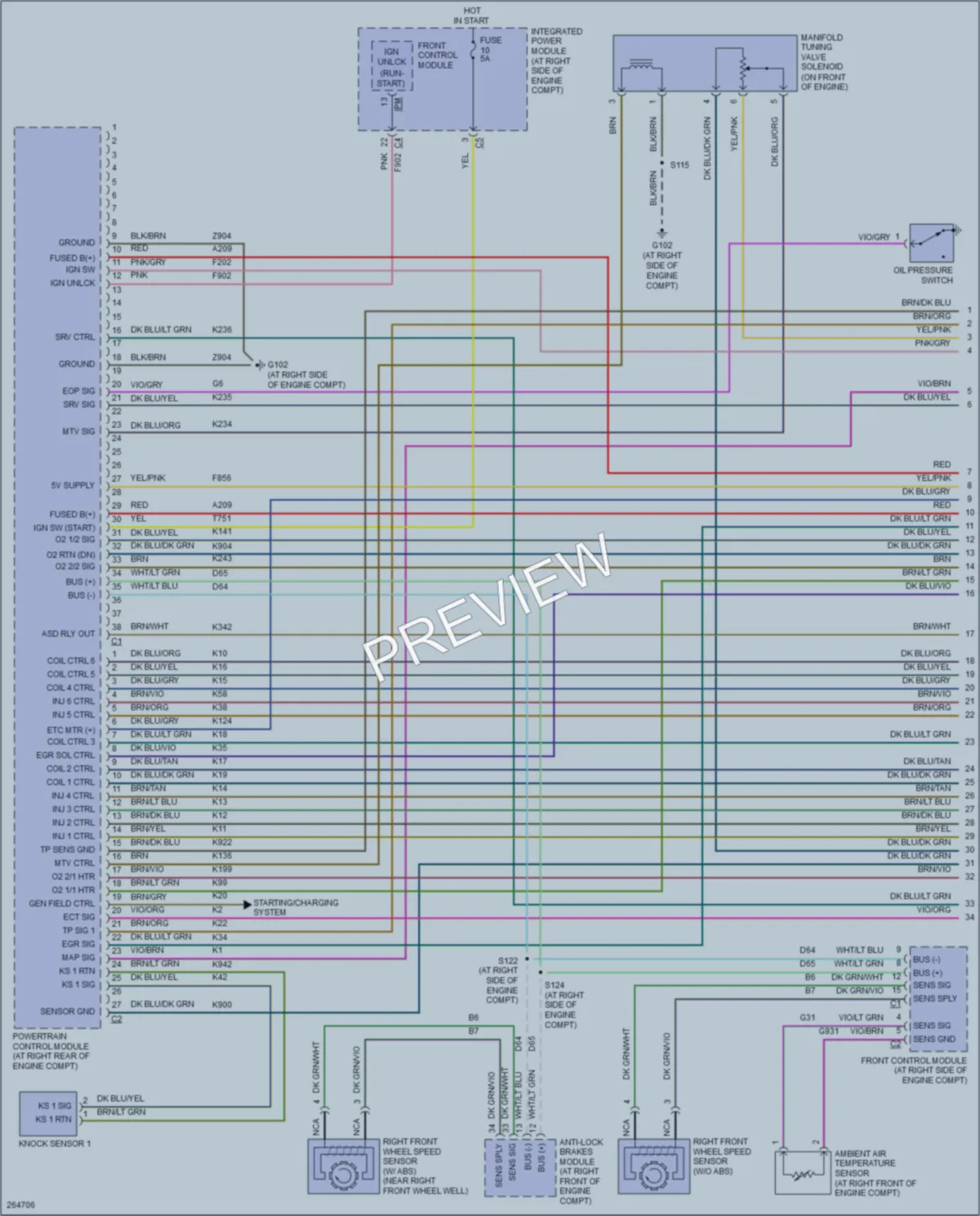 2007 Dodge Charger Engine Performance wiring diagram preview
