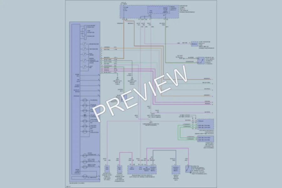 2007 Dodge GrandCaravan Instrument Cluster wiring diagram preview