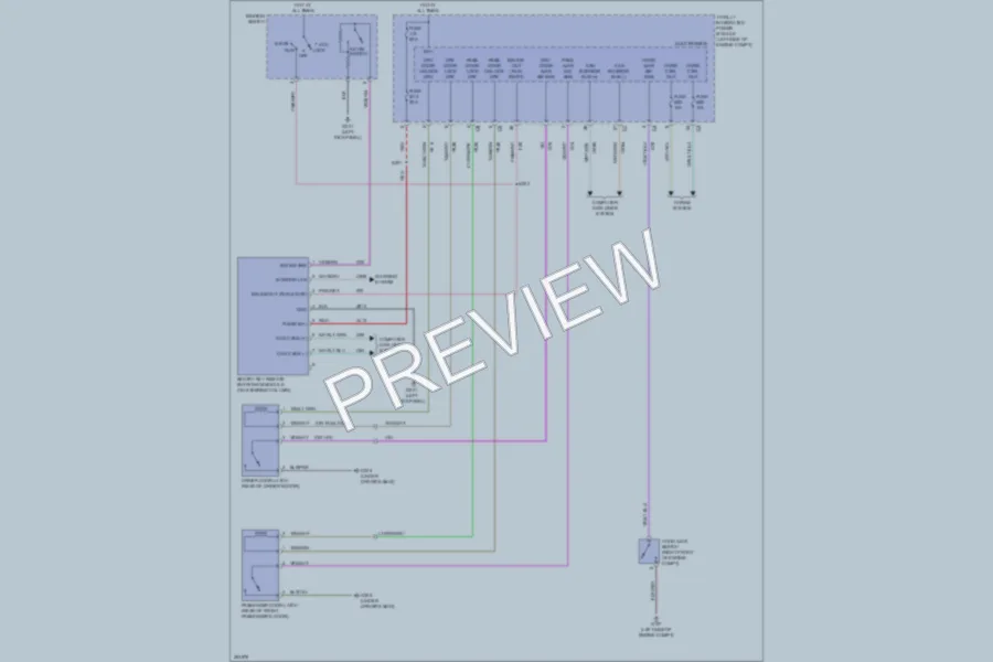 2007 Dodge Nitro Power Door Locks wiring diagram preview