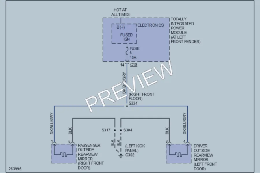 2007 Dodge R1500 Defoggers wiring diagram preview