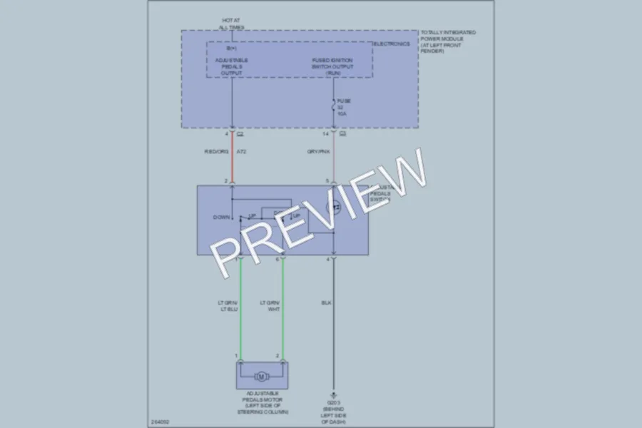 2007 Dodge R1500 Power Seats wiring diagram preview