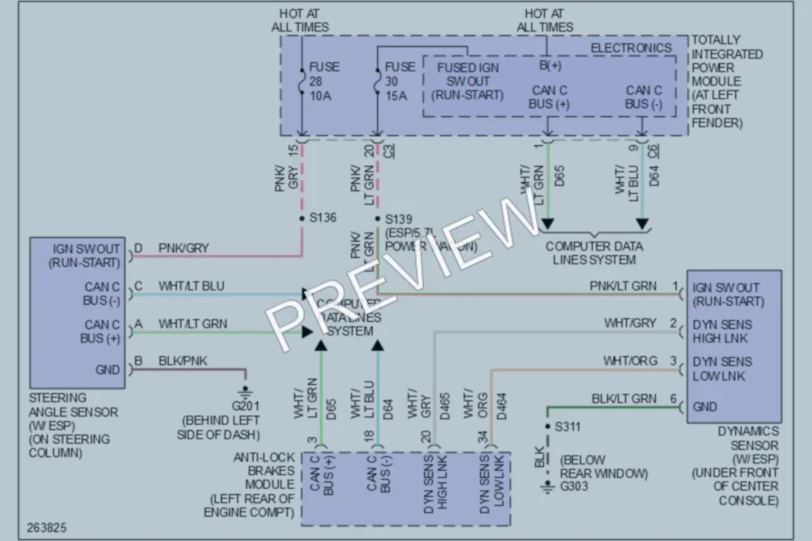 2007 Dodge R2500 Electronic Power Steering wiring diagram preview