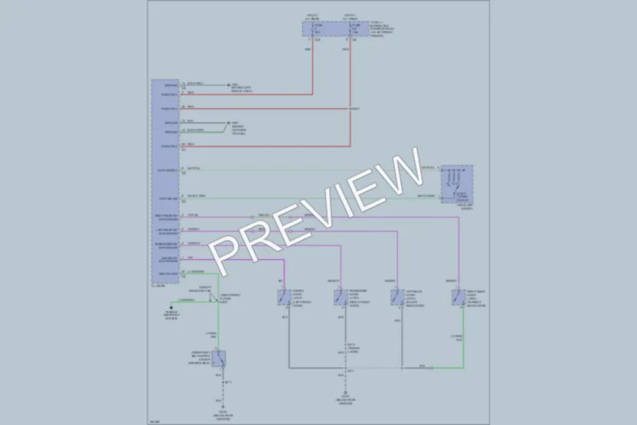 2007 Dodge R3500 Warning Systems wiring diagram preview