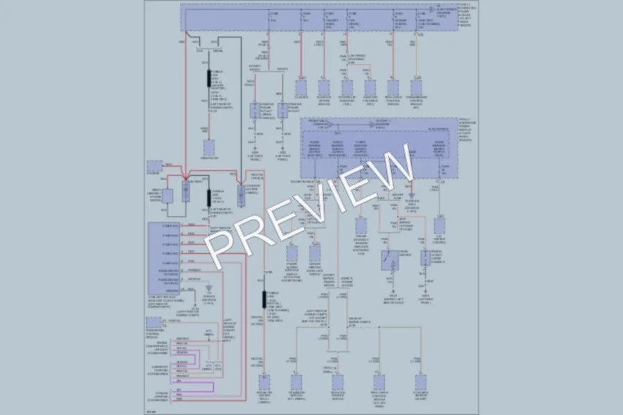 2007 Dodge R3500ChsCab Power Distribution wiring diagram preview
