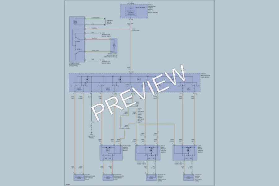 2007 Dodge R2500 Power Windows wiring diagram preview